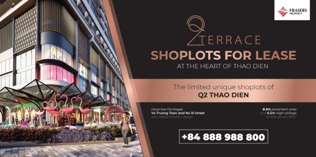 Q2 TERRACE – SHOPLOTS FOR LEASE AT THE HEART OF THAO DIEN